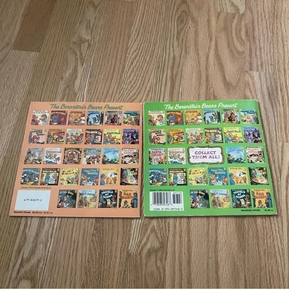 Vintage The Berenstain Bears Paperback Book Bundle Lot The Bully Double Dare